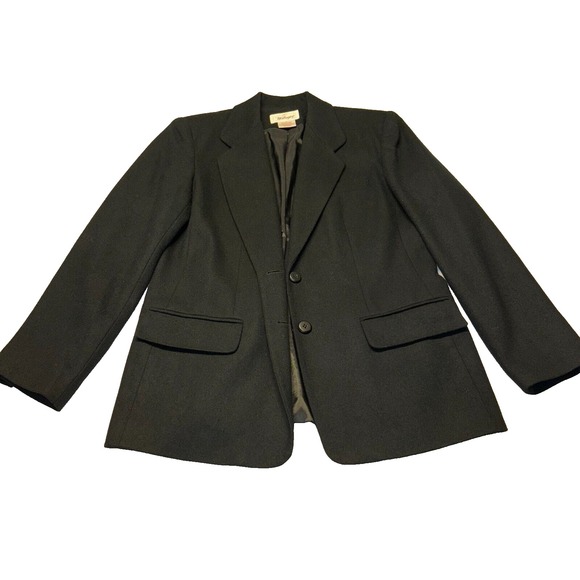 Worthington Jackets & Blazers - Worthington Black 100% PureWool BlazerJacket Womens Size 8 Woolmark Professional
